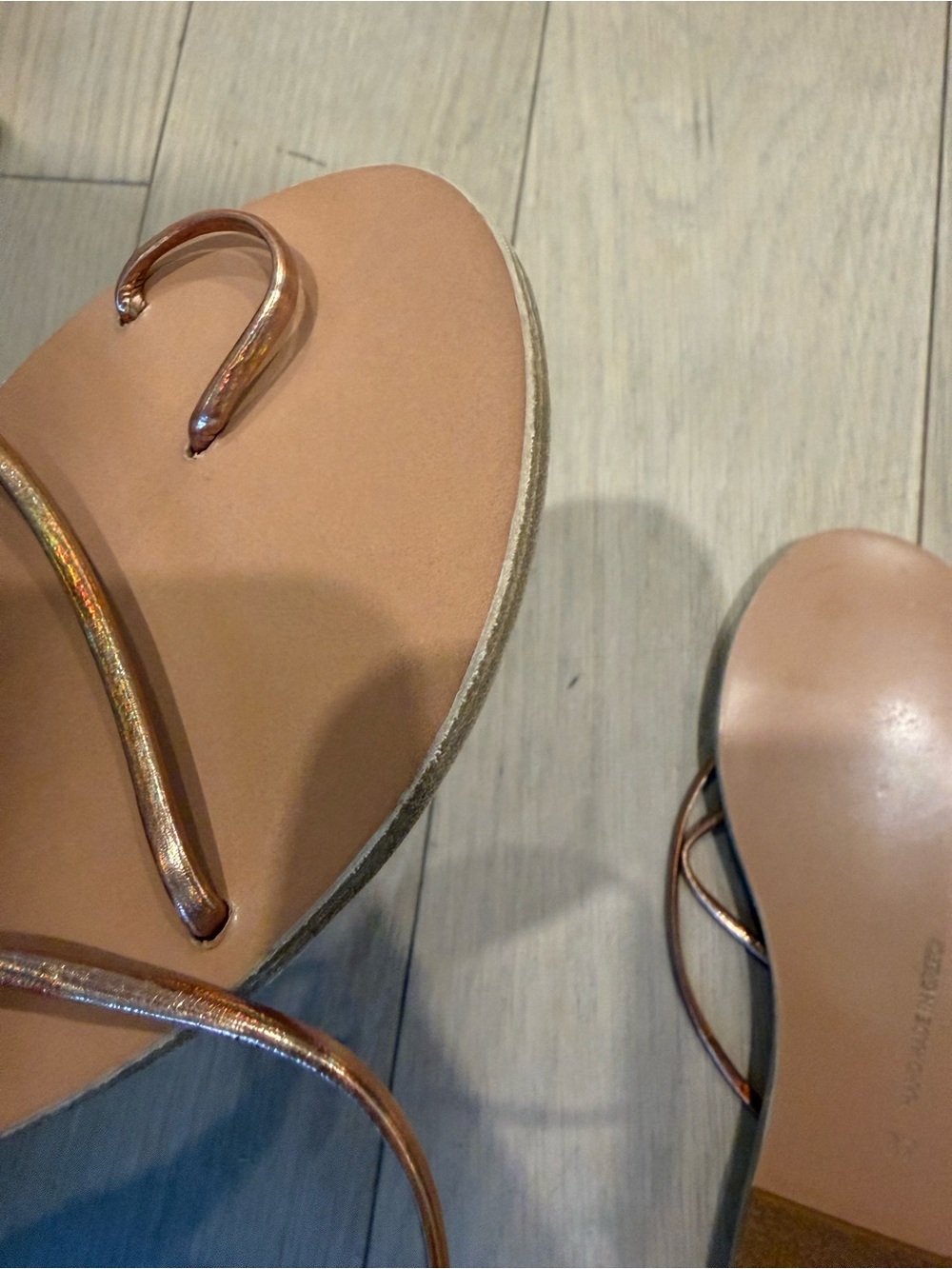ANCIENT GREEK SANDALS Chora Rose Gold Strappy Sandals - Women - Picture 5 of 5